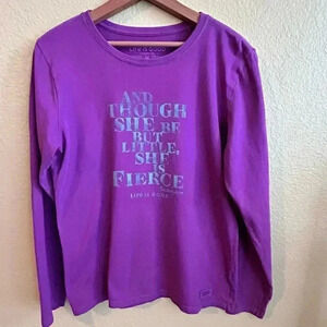 Life Is Good Long Sleeve Crewneck Crusher Tee